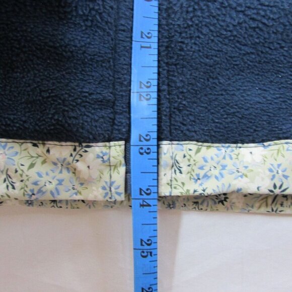 Hooey Youth Girls XL Lightweight Fleece Tech Full Zip Jacket Navy Floral - Picture 6 of 8